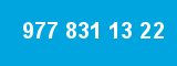 977 831 13 22 977 831 13 22